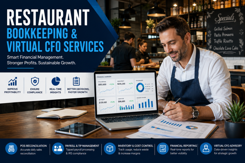 Restaurant Bookkeeping & Virtual CFO Services