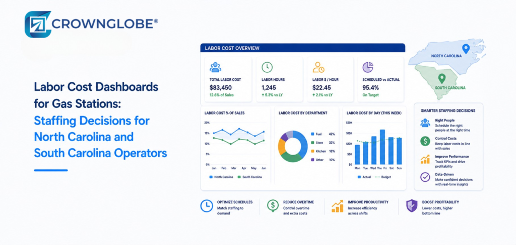 Labor Cost Dashboards for Gas Stations: Staffing Decisions for North Carolina and South Carolina Operators