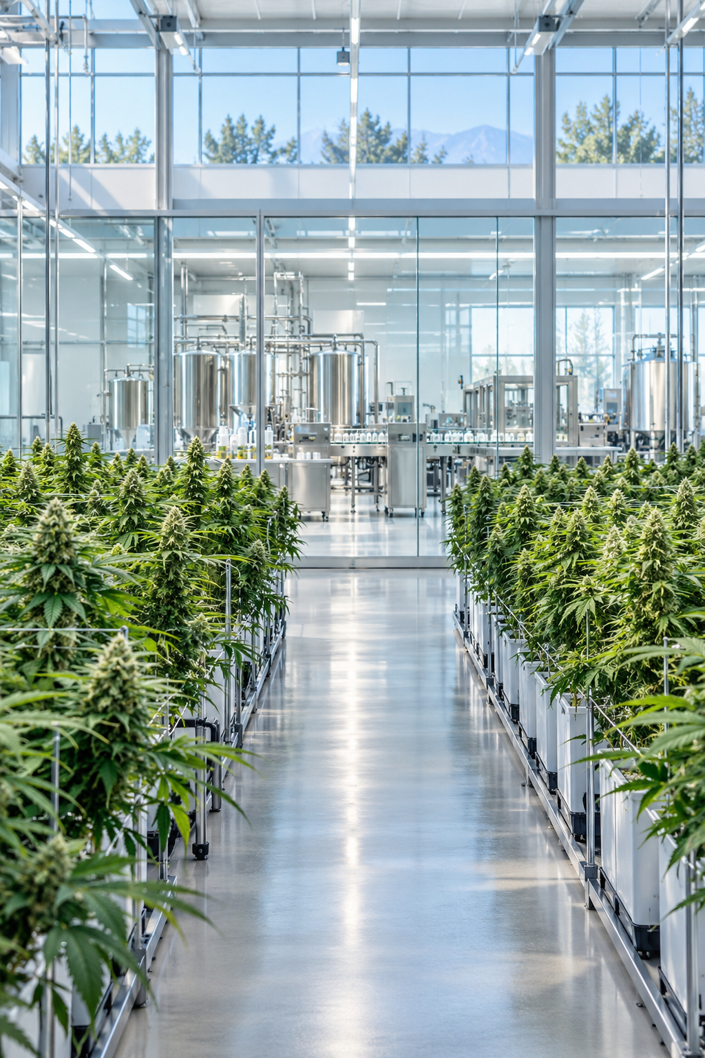 Vertically integrated cannabis operator from cultivation through processing, dispensary retail and financial reporting